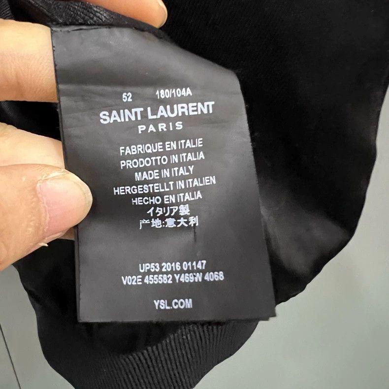 Saint Laurent Paris Saint Laurent Paris Saint Laurent Silk Shark Patch Jacket- Size US L / EU 52-54 / 3 - 5 Thumbnail