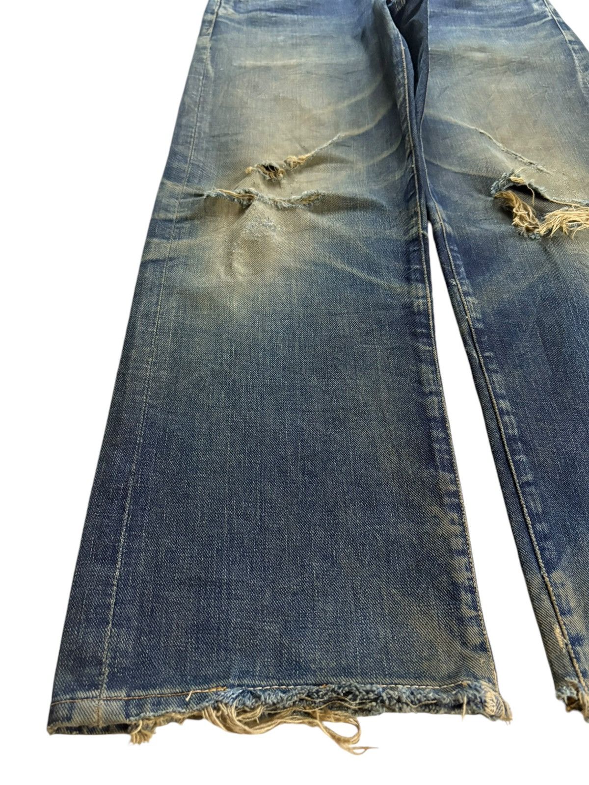 Bape Vintage Japanese Bape Selvedge Sick Mud Wash Baggy Jeans Size US 33 - 7 Thumbnail