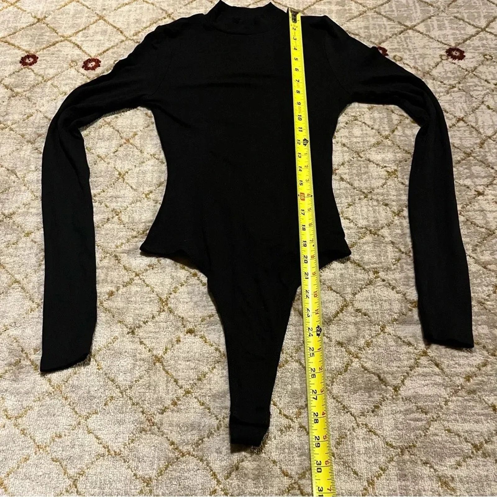 Asos Asos Bodysuit Turtleneck Mock Neck Black Long Sleeve Size 4 Size S / US 4 / IT 40 - 8 Thumbnail