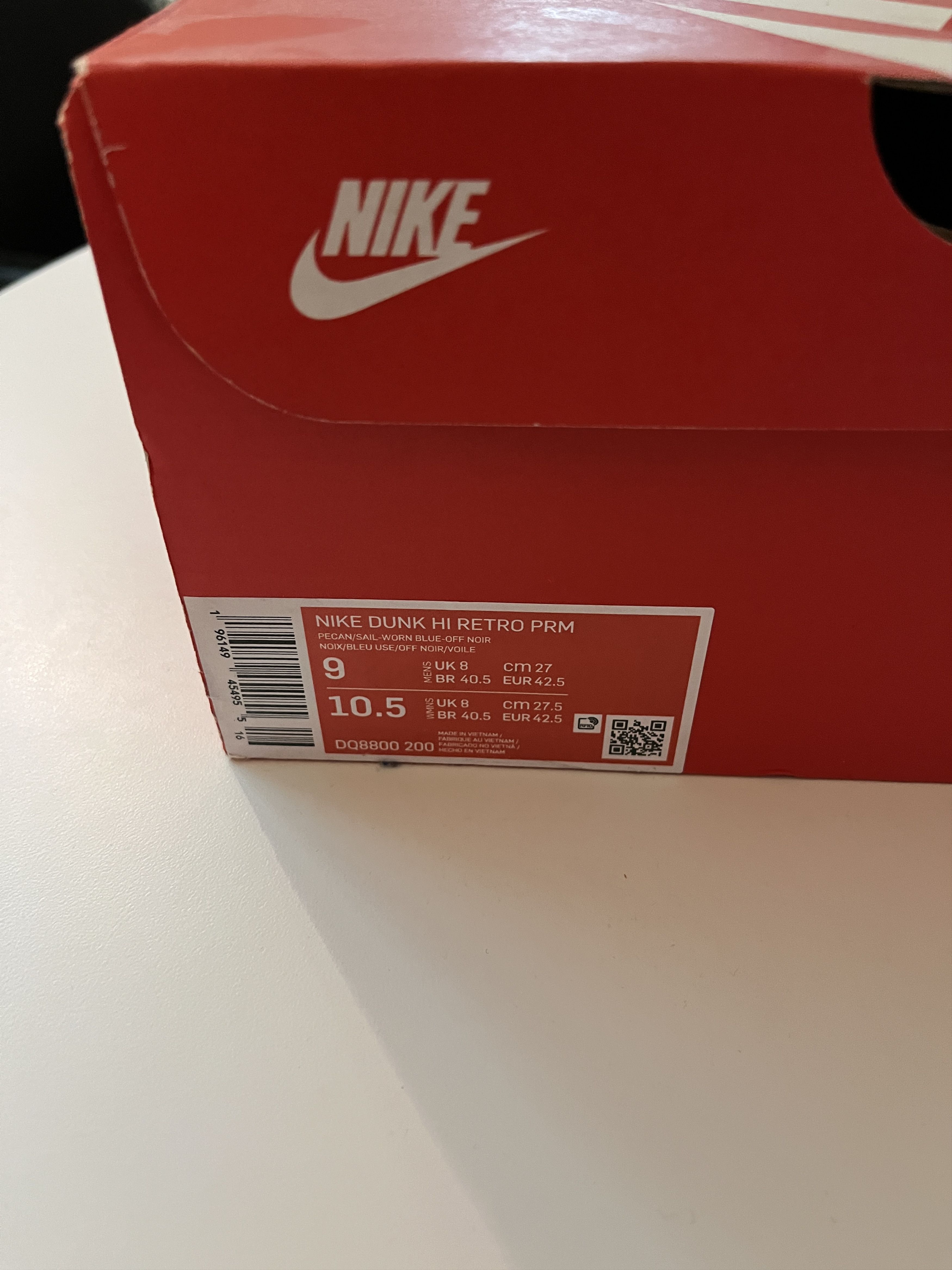 Nike Nike Dunk Hi Retro PRM Size US 8.5 / EU 41-42 - 3 Thumbnail