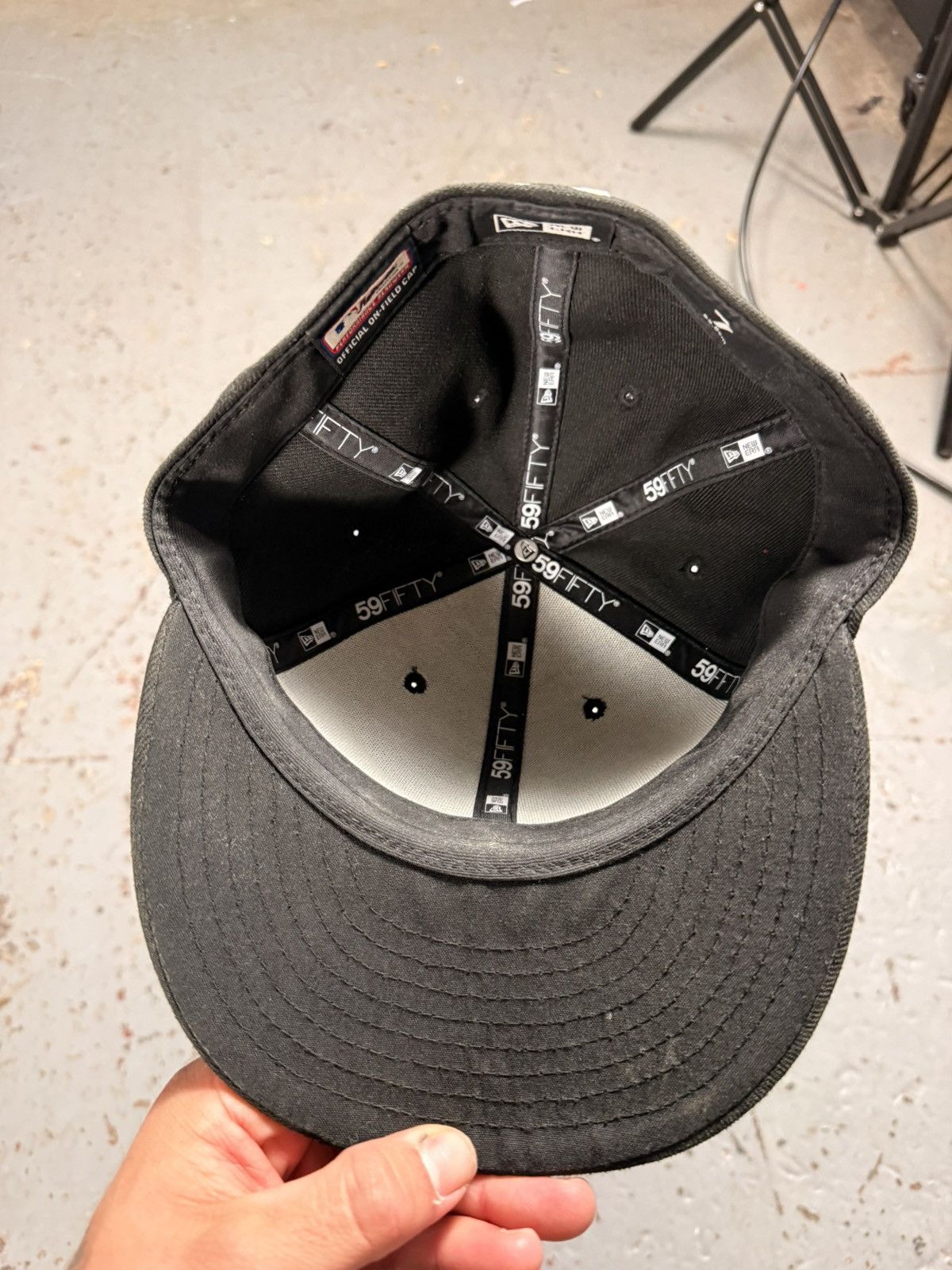 New Era White Sox Classic Black Fitted Size ONE SIZE - 7 Thumbnail