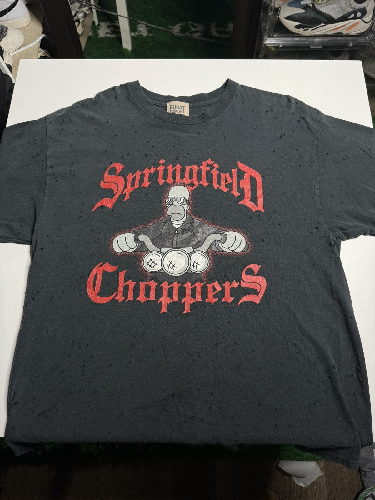 Vintage VINTAGE Y2K Springfield Choppers Tee "Grey" (XL) PREOWNED Size US XL / EU 56 / 4 - 2 Thumbnail