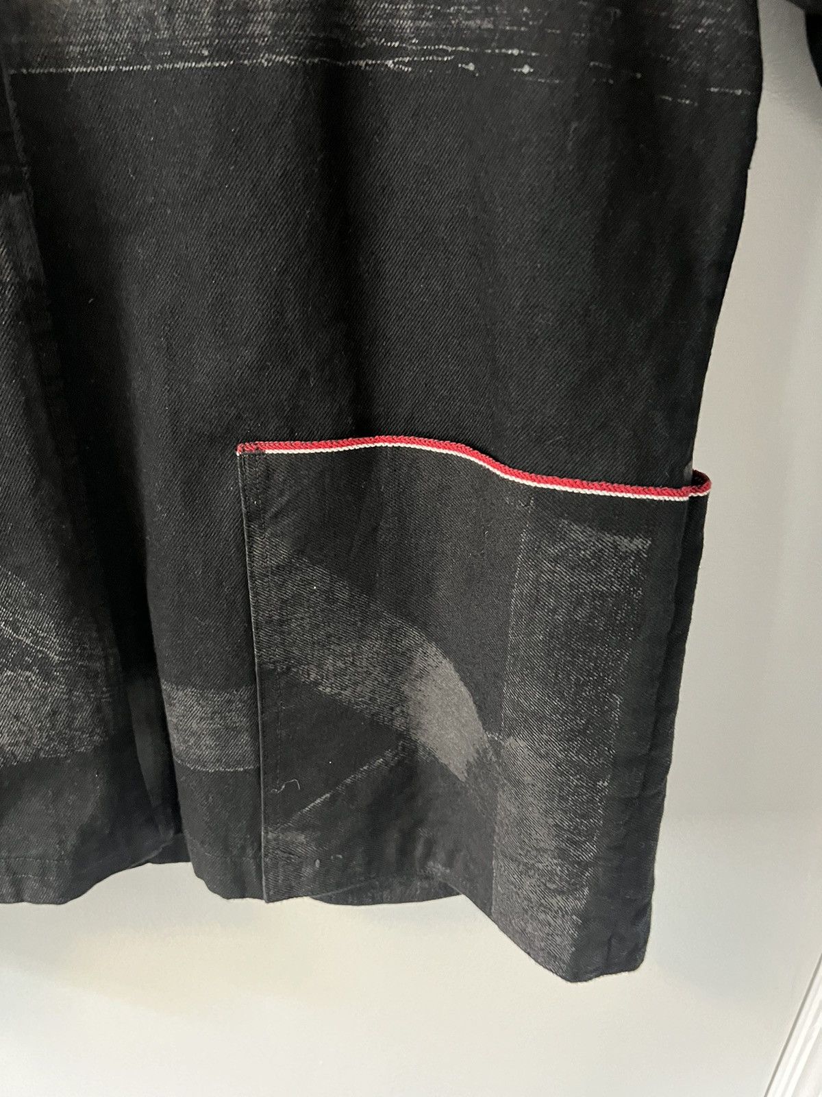 Raleigh Denim Raleigh Denim Black Vidalia Hand Painted Chore Coat - Large Size US L / EU 52-54 / 3 - 9 Thumbnail