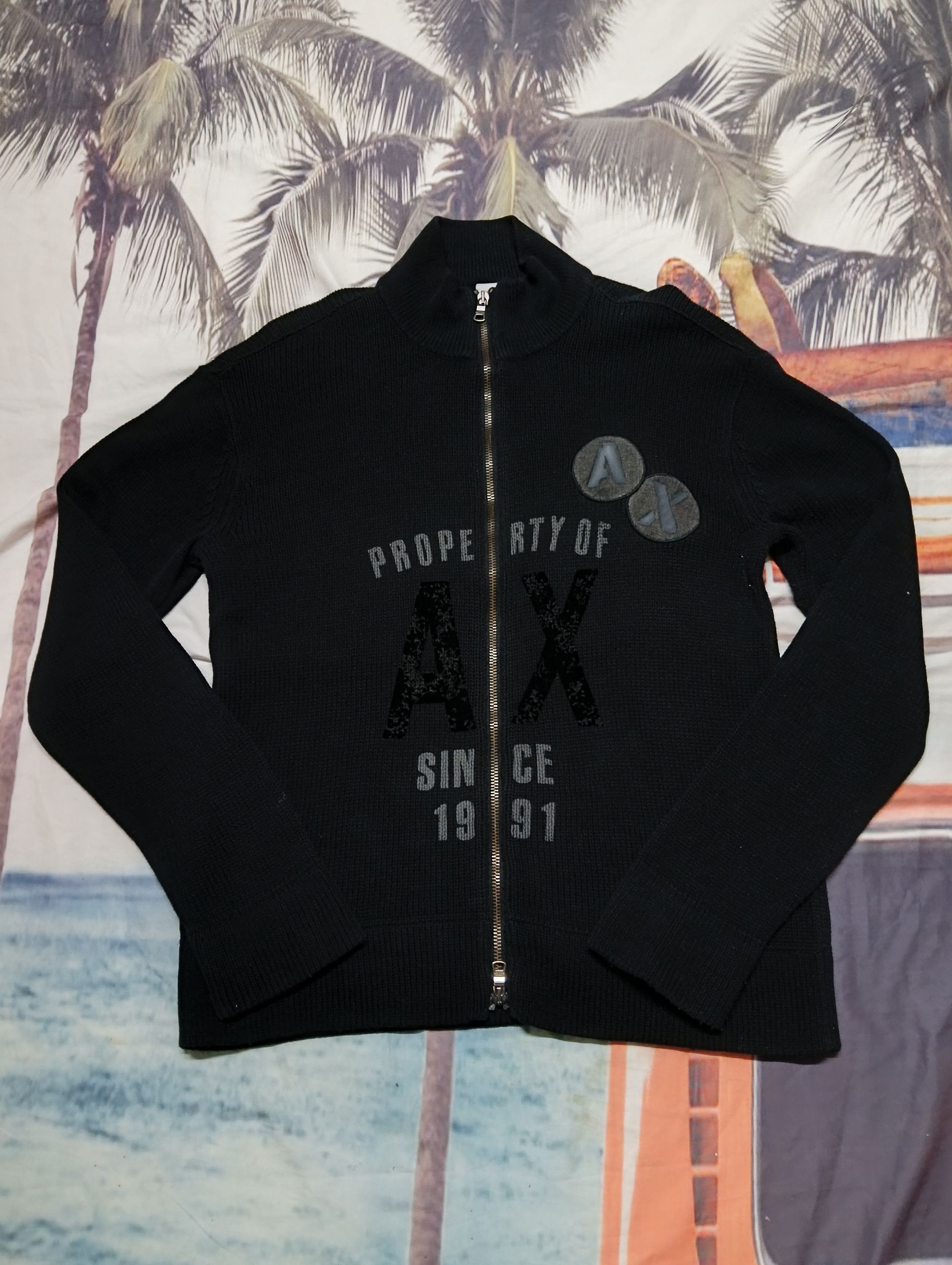 Armani Exchange × Designer Armani exchange stretch sweater jackets Size US M / EU 48-50 / 2 - 1 Thumbnail