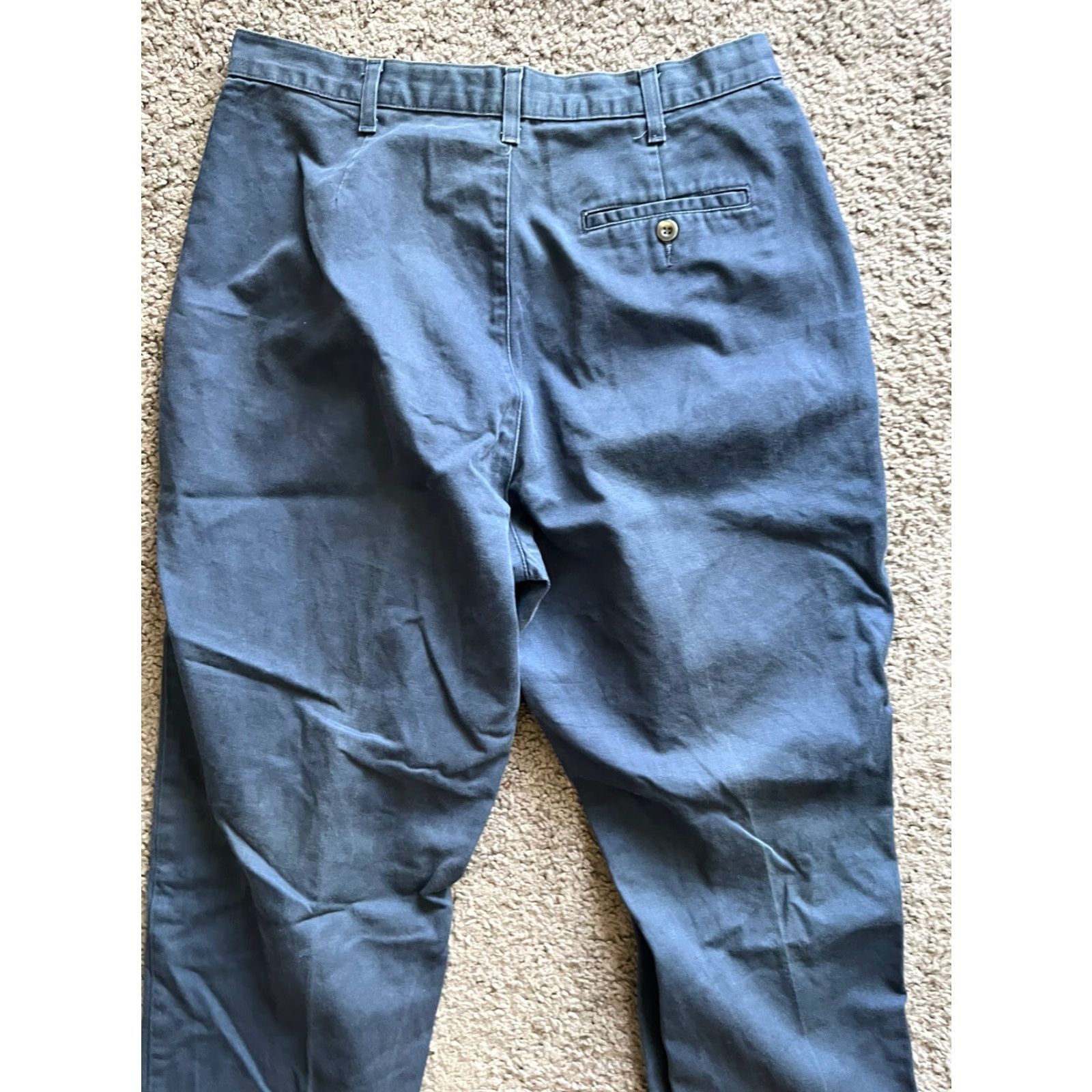 Dockers DOCKERS Pants Chinos Flat Front Navy Blue 30x30 Regular Men Size US 30 / EU 46 - 4 Thumbnail