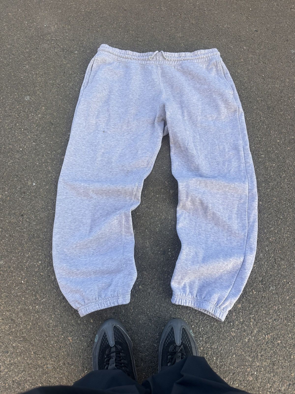 Japanese Brand Baggy Loose Vintage Gray Sweatpants Size US 36 / EU 52 - 4 Thumbnail
