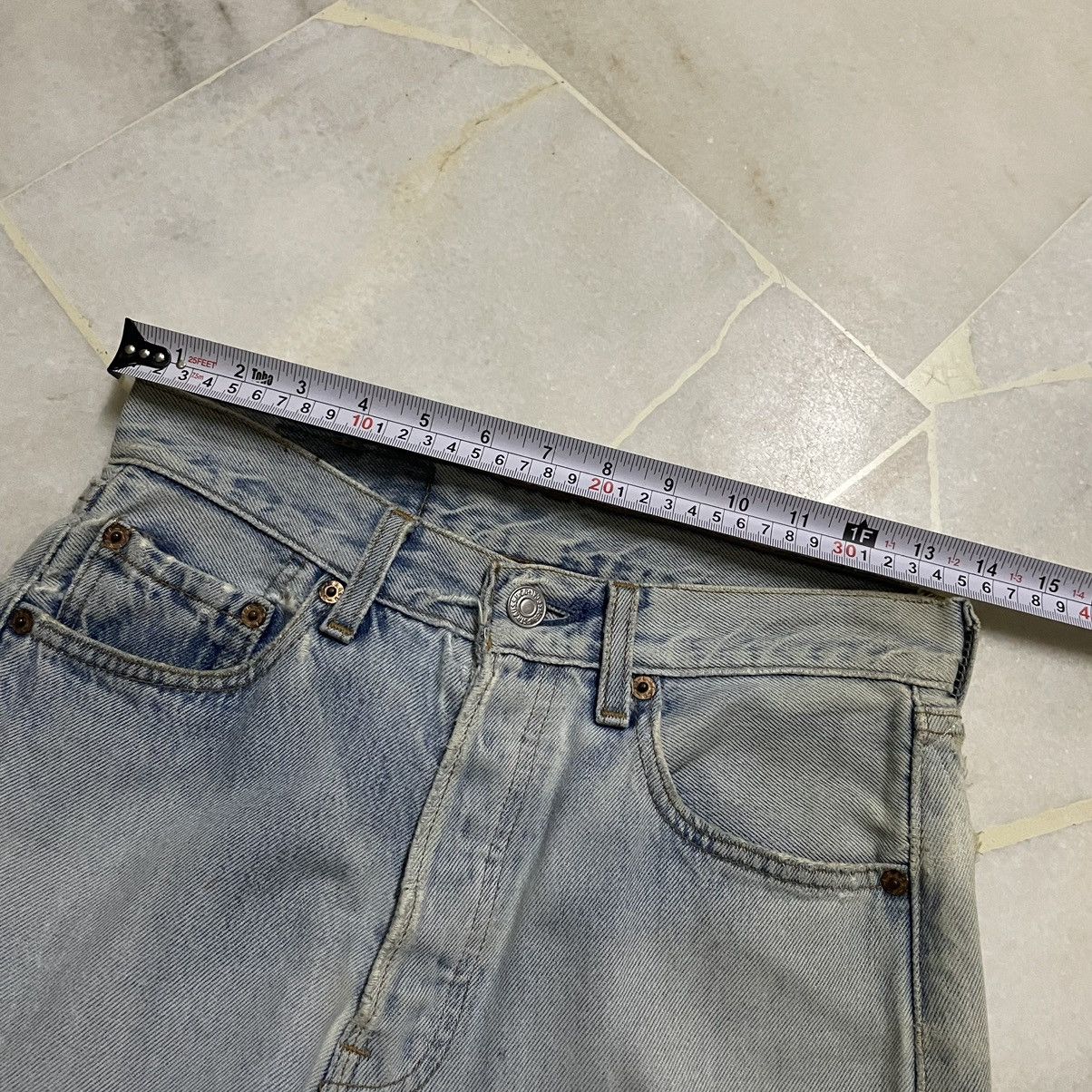 If Six Was Nine ORIGINAL LEVIS 501 USA X SEX PISTOL RARE COLLECTION (28×39) Size US 28 / EU 44 - 15 Thumbnail