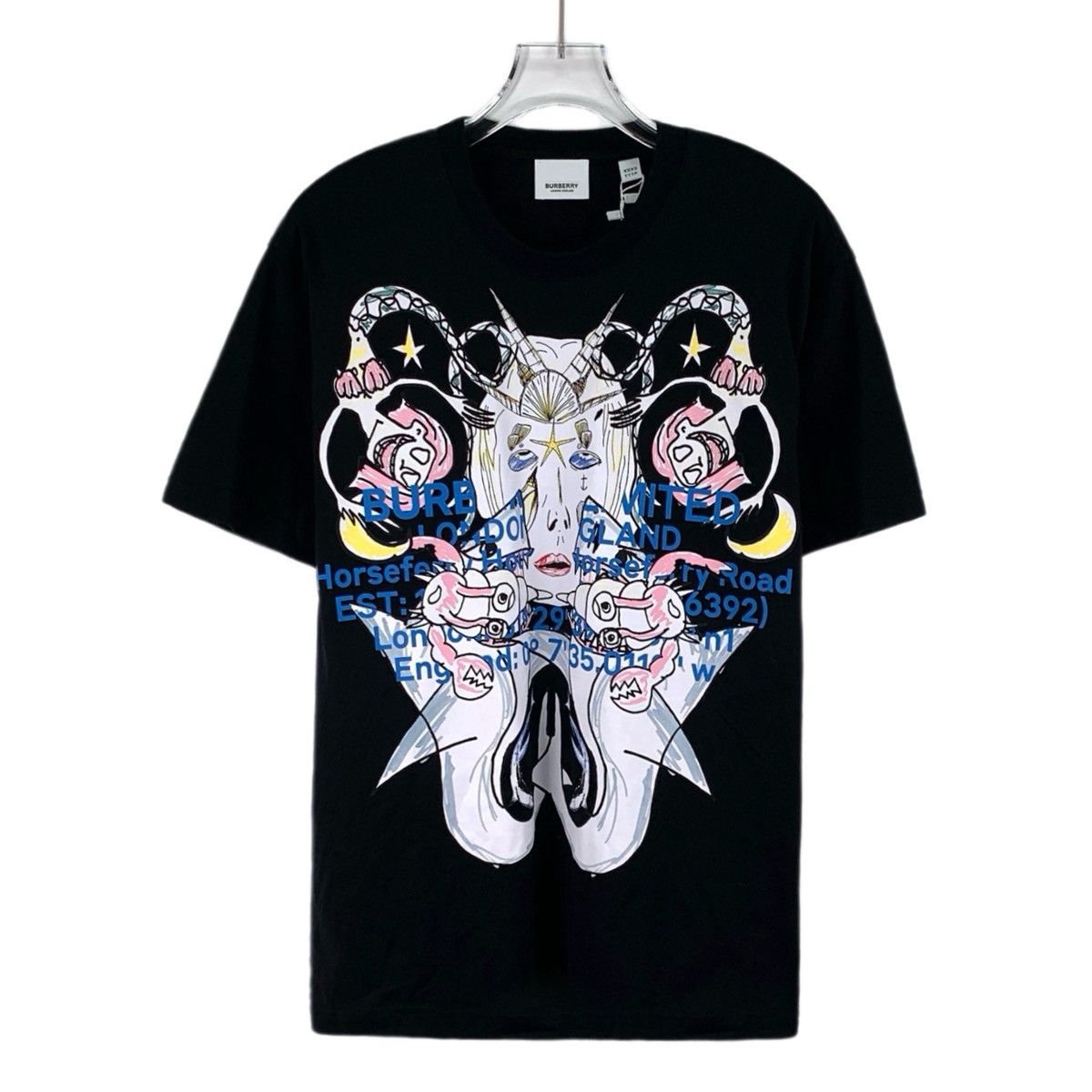 Burberry Burberry Black Montage Print Short Sleeve T-shirt K26WX Size US XXS / EU 40 - 1 Thumbnail