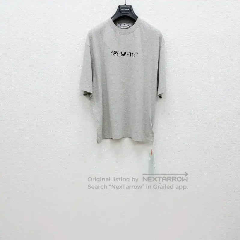 Off-White Off-White Gray Cotton Short Sleeve T-Shirt . Size US S / EU 44-46 / 1 - 1 Thumbnail