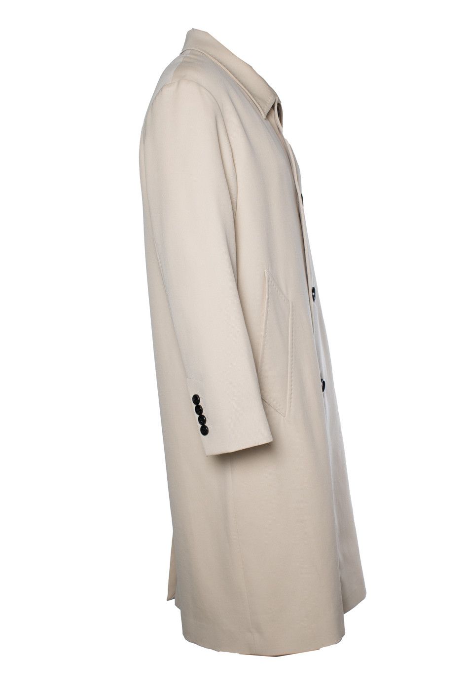 AMI Ami, beige overcoat with 2 slip pockets Size US M / EU 48-50 / 2 - 2 Thumbnail