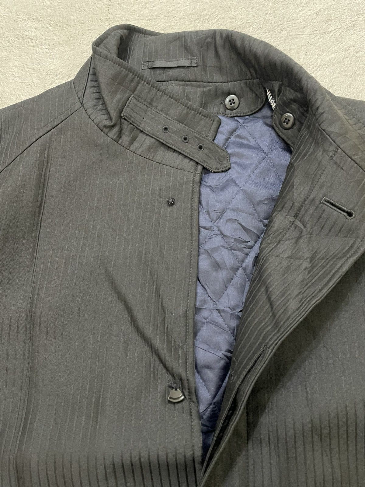 14th Addiction 2000s Japan Y’j Black Tech Mac Coat Hidden Placket LGB Y2K Size US L / EU 52-54 / 3 - 4 Thumbnail