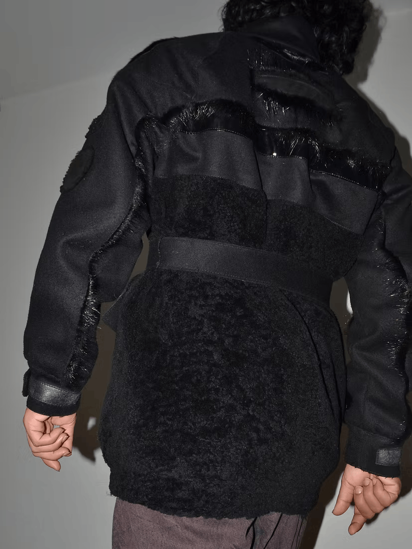 Prada FW2007 Mixed Media Military Jacket Size US M / EU 48-50 / 2 - 5 Thumbnail