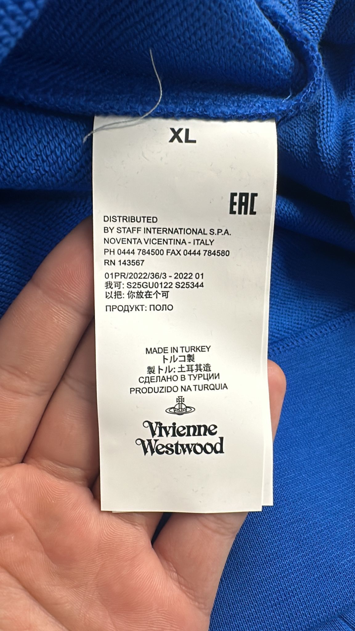 Vintage × Vivienne Westwood Vivienne Westwood Orb Logo Sweatshirt Royale Blue XLarge Size US XL / EU 56 / 4 - 6 Thumbnail
