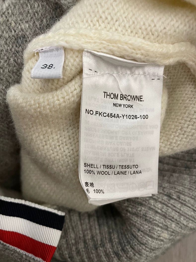 Thom Browne Thom Browne Beige grey wool sweater Size XS / US 0-2 / IT 36-38 - 5 Thumbnail