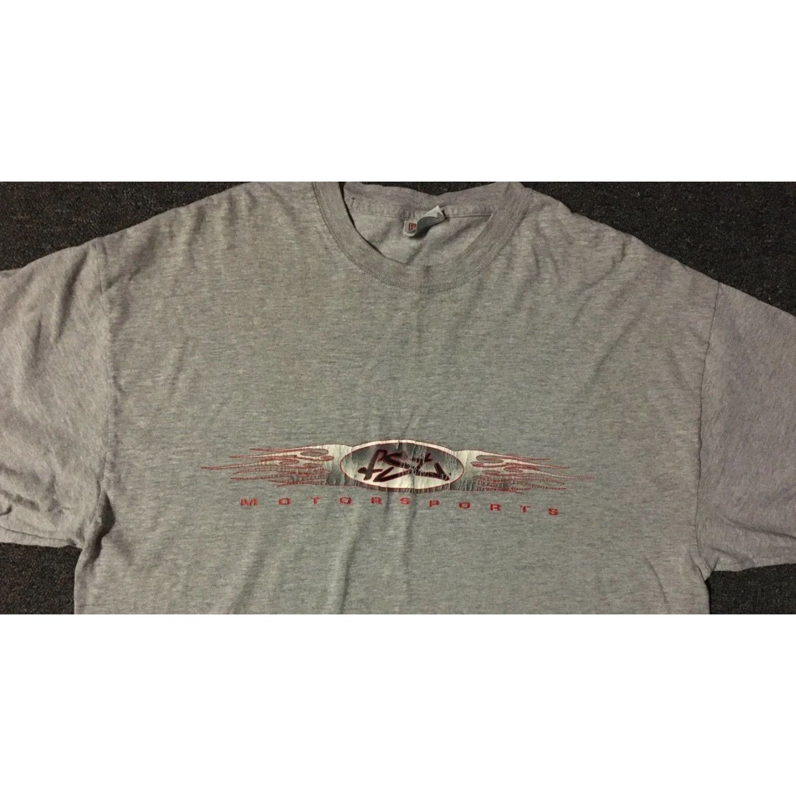 JNCO VINTAGE FST Motorsports Faded Flames Shirt XL Gray Mens Long Sleeve Harley Grunge 90s 80s Punk Rock Biker USA California Theme Size US XL / EU 56 / 4 - 7 Thumbnail