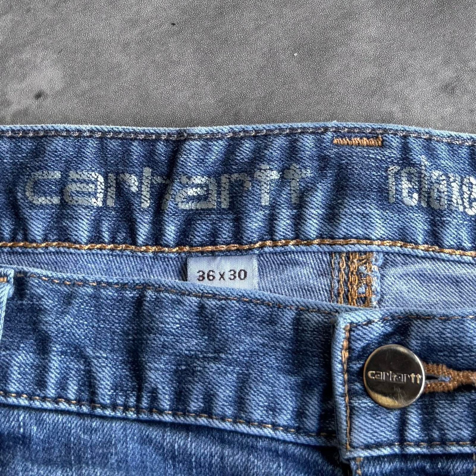 Carhartt × Carhartt Wip × Vintage Carhartt Carpenter Relaxed Fit Skater Streetwear Denim Jeans Size US 36 / EU 52 - 3 Thumbnail