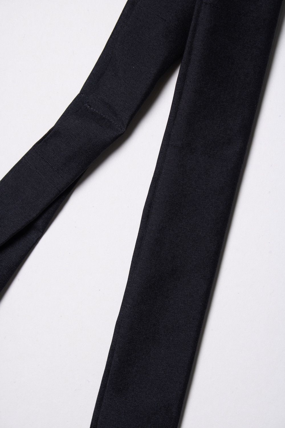 Saint Laurent Paris Saint Laurent, black scarf tie with raw edges Size ONE SIZE - 3 Thumbnail