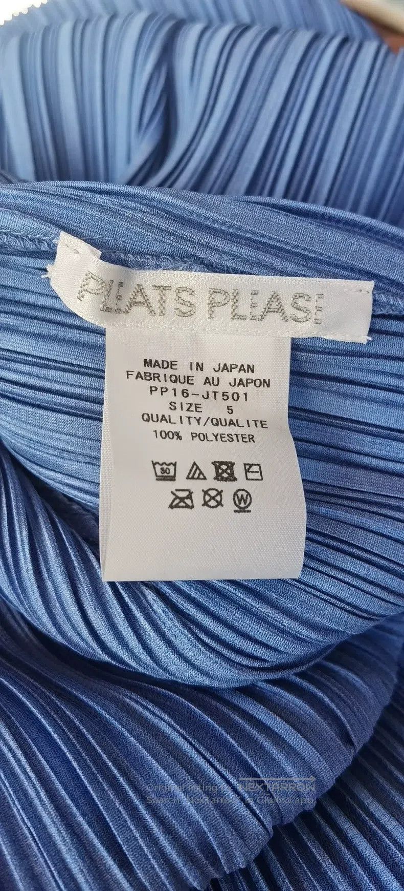 Issey Miyake Issey Miyake Light Blue Round-Hem Long Top Size XXL / US 16-18 / IT 52-54 - 3 Thumbnail