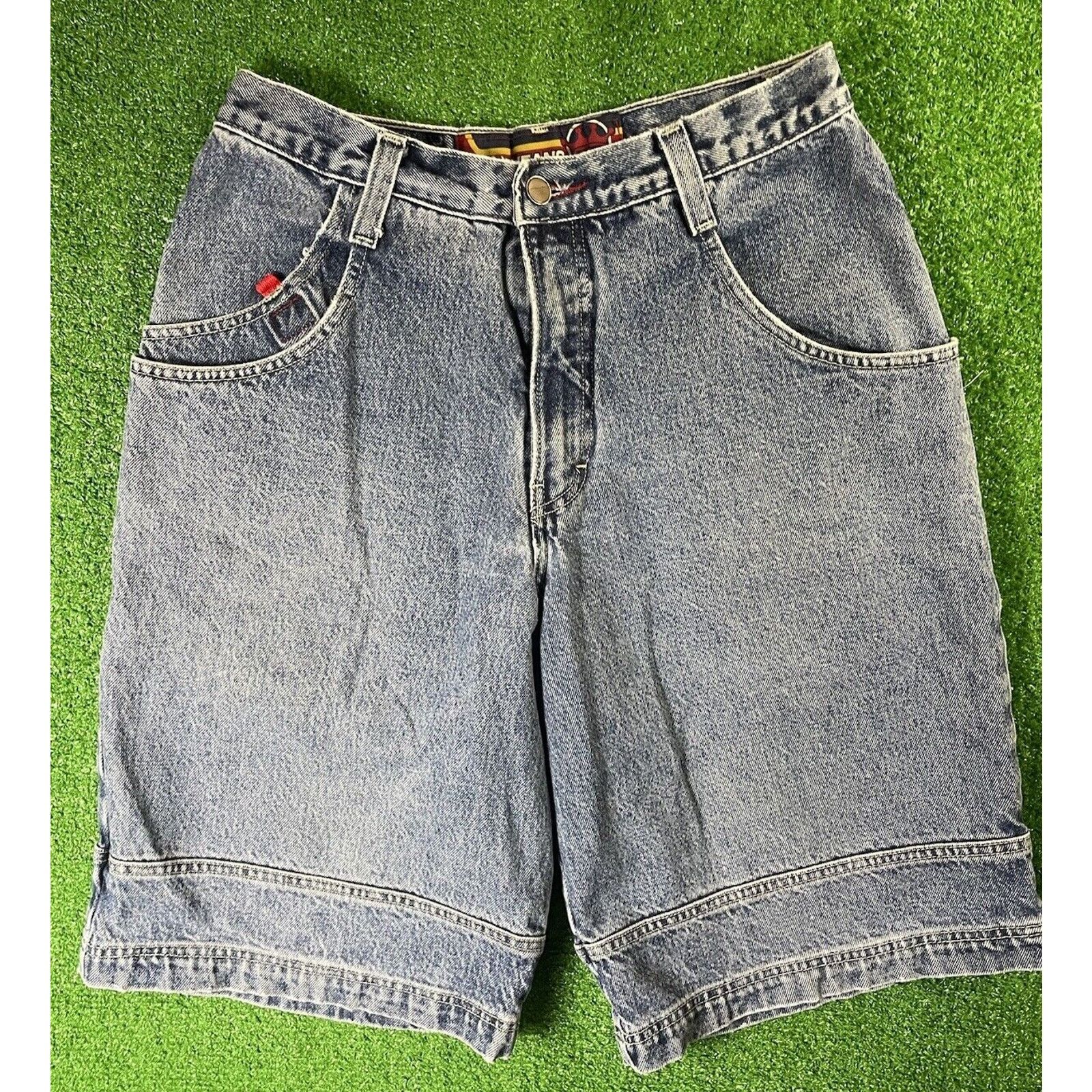 JNCO Vintage Y2K JNCO Pipe Wed Leg Medium 30 Denim Jean Shorts Size US 30 / EU 46 - 2 Thumbnail