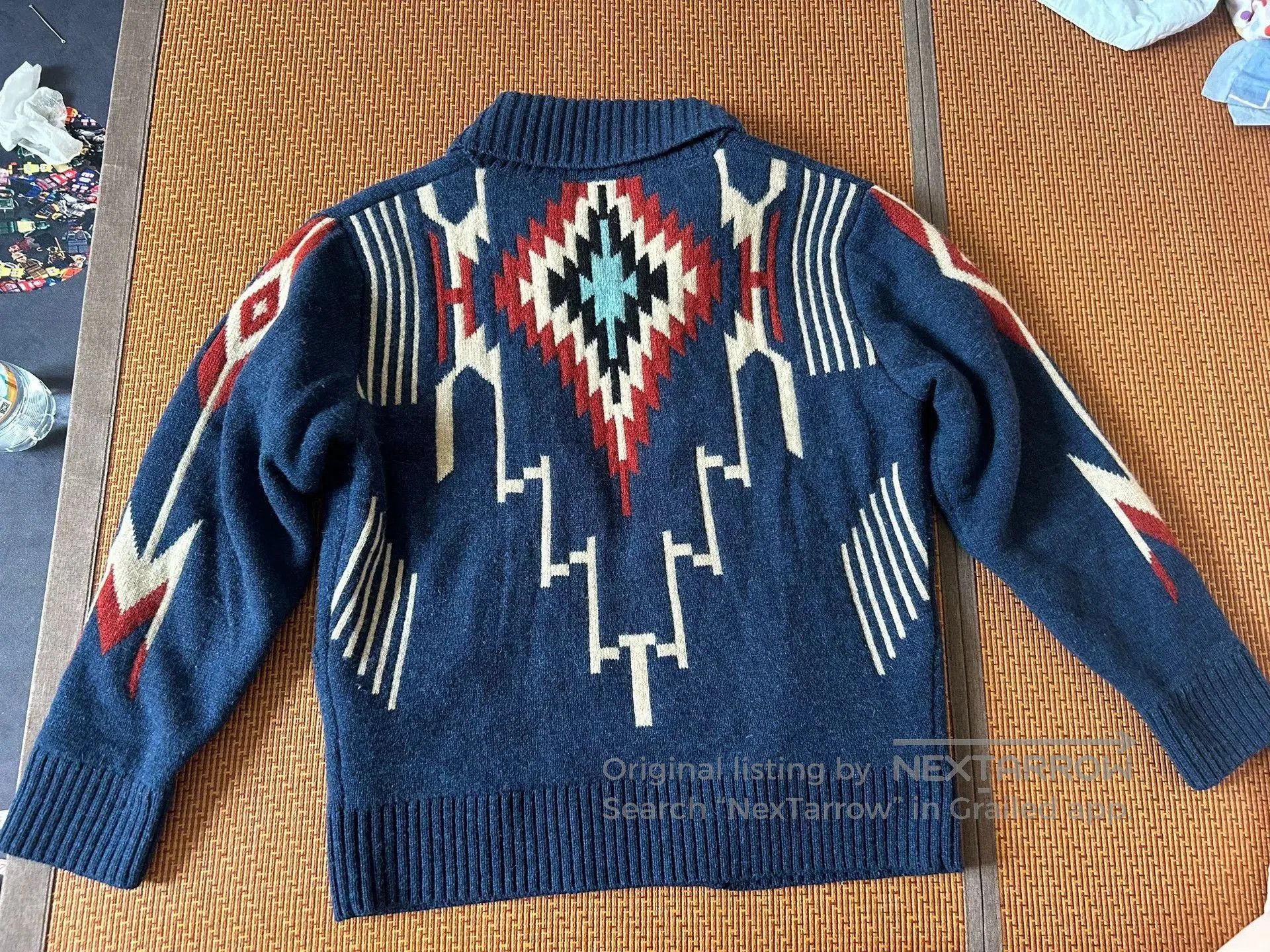 Japanese Brand Navajo Wool Jacket Sweater Size 38. Size US M / EU 48-50 / 2 - 4 Thumbnail