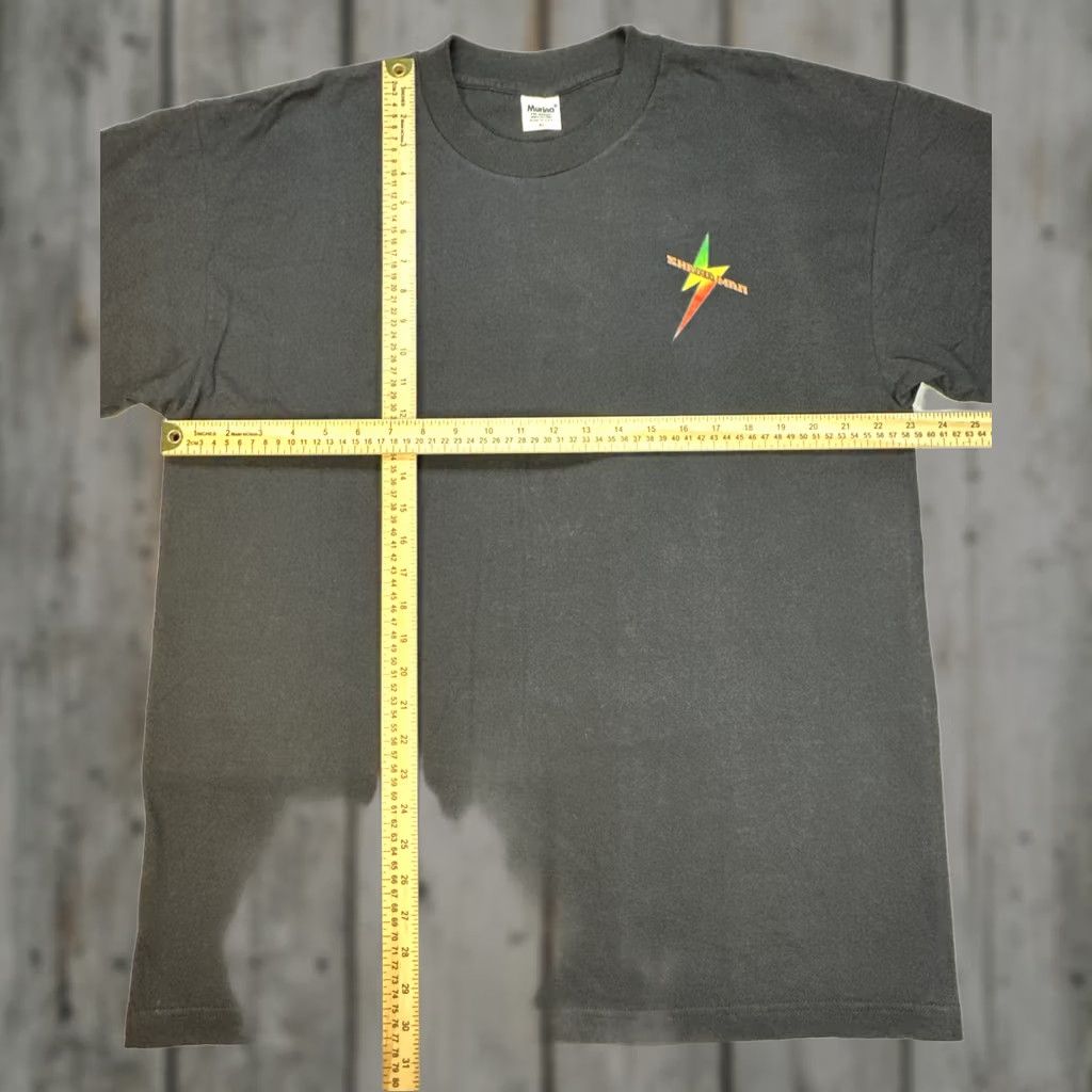 Vintage VINTAGE Murina Shaka Man T-Shirt Reggae Graphic 90s XL Black 100% Cotton Men Crew Neck Short Sleeve Heavyweight Size US XL / EU 56 / 4 - 1 Thumbnail