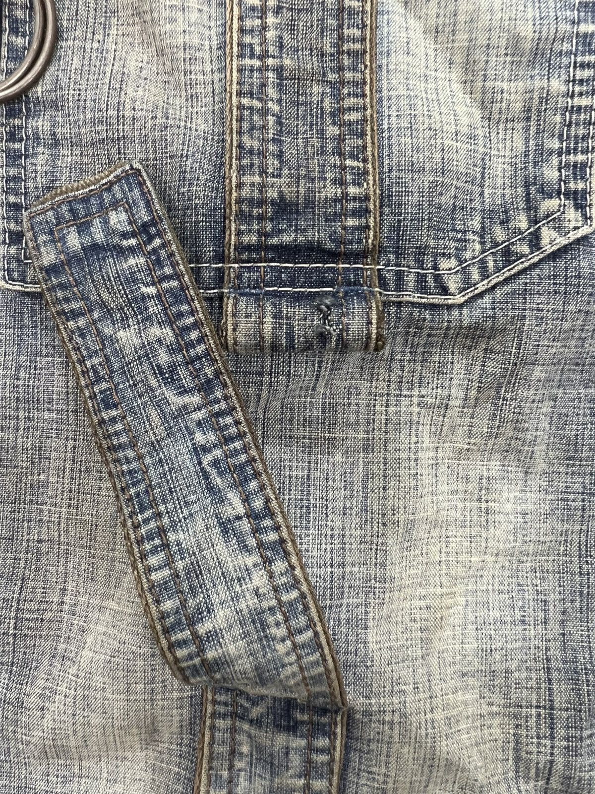 Marithe + Francois Girbaud Marithe Francois Girbaud Distressed Bondage Denim Shorts Size US 34 / EU 50 - 20 Thumbnail