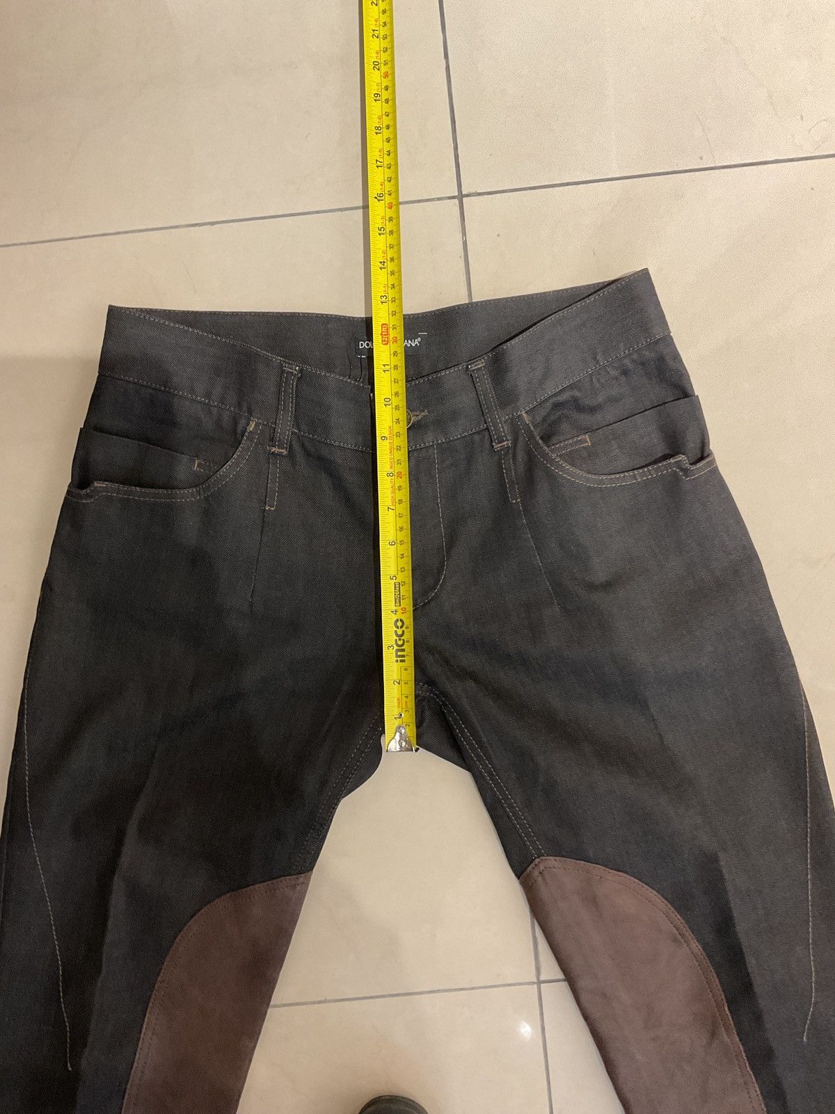 Dolce & Gabbana D&G 14 Classic Leather Patch Denim Size34” Size US 34 / EU 50 - 16 Thumbnail