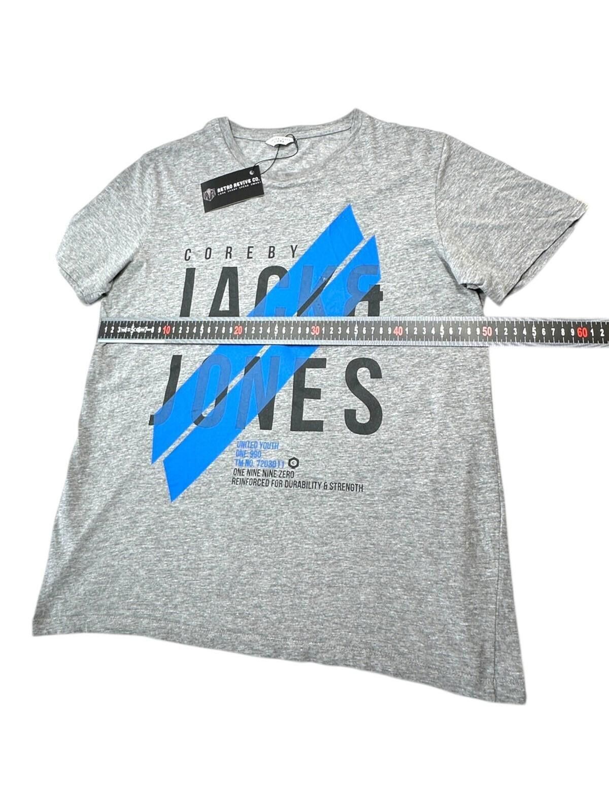 Jack & Jones Jack & Jones T-Shirt Men's UK Size L Grey Graphic Print Size US M / EU 48-50 / 2 - 7 Thumbnail