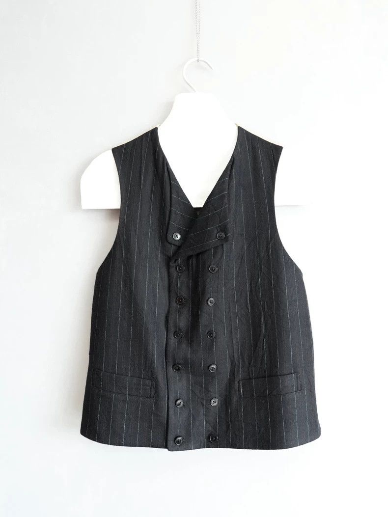 Yohji Yamamoto Yohji Yamamoto Black Red Striped Vest-dmc Size US M / EU 48-50 / 2 - 1 Thumbnail