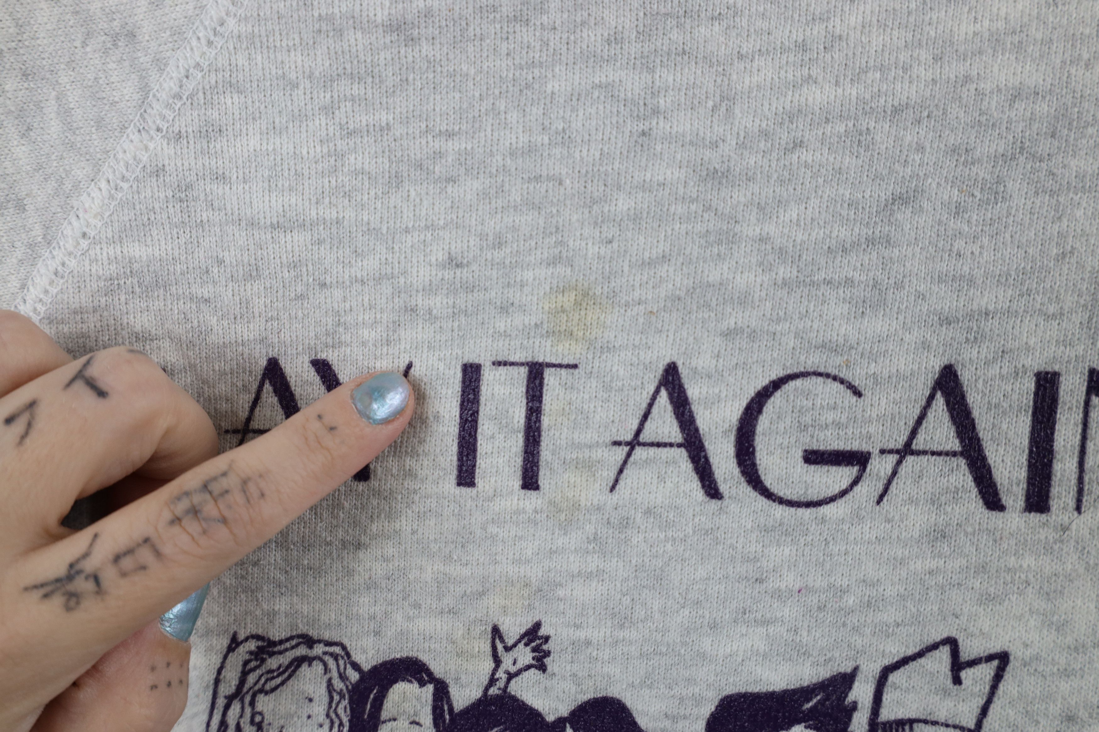 Vintage Vintage 90s Allen Play It Again Sam Sweatshirt Gray USA Size US XL / EU 56 / 4 - 5 Thumbnail