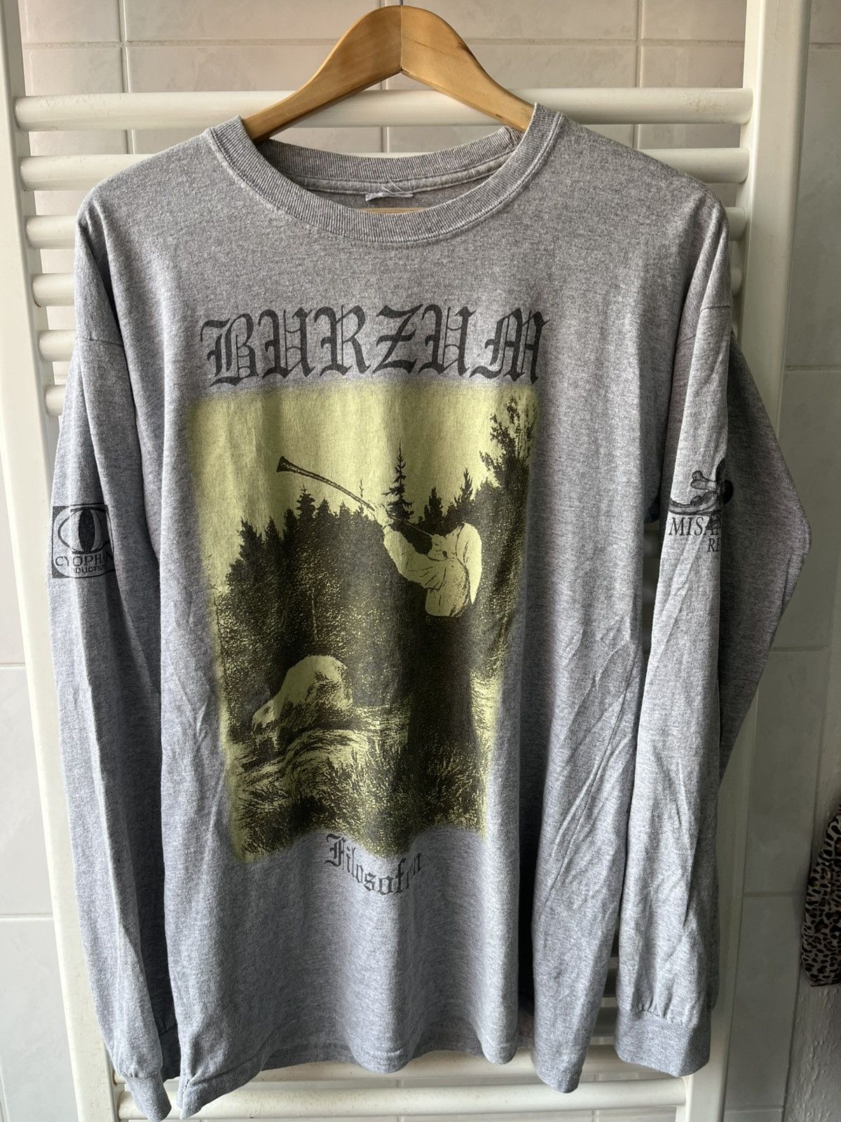 Band Tees vintage 1996 burzum filosofem longsleeve Size US L / EU 52-54 / 3 - 1 Thumbnail