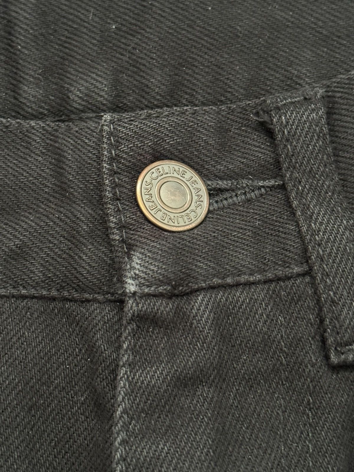 Celine SS20 Celine by Hedi Slimane Black Serge Flared Denim Jeans Size US 26 / EU 42 - 7 Thumbnail