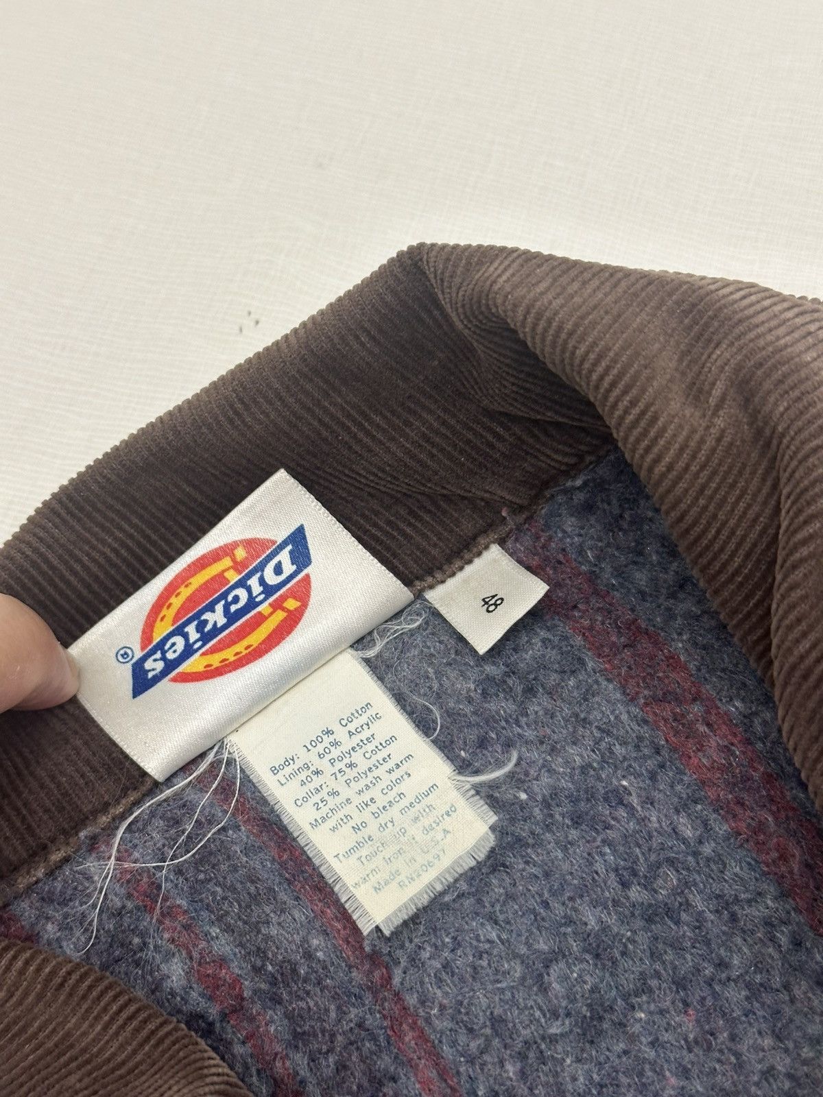 Dickies VTG 90s Dickies Chore Jacket 48 Duck Canvas Blanket Lined Size US XL / EU 56 / 4 - 8 Thumbnail