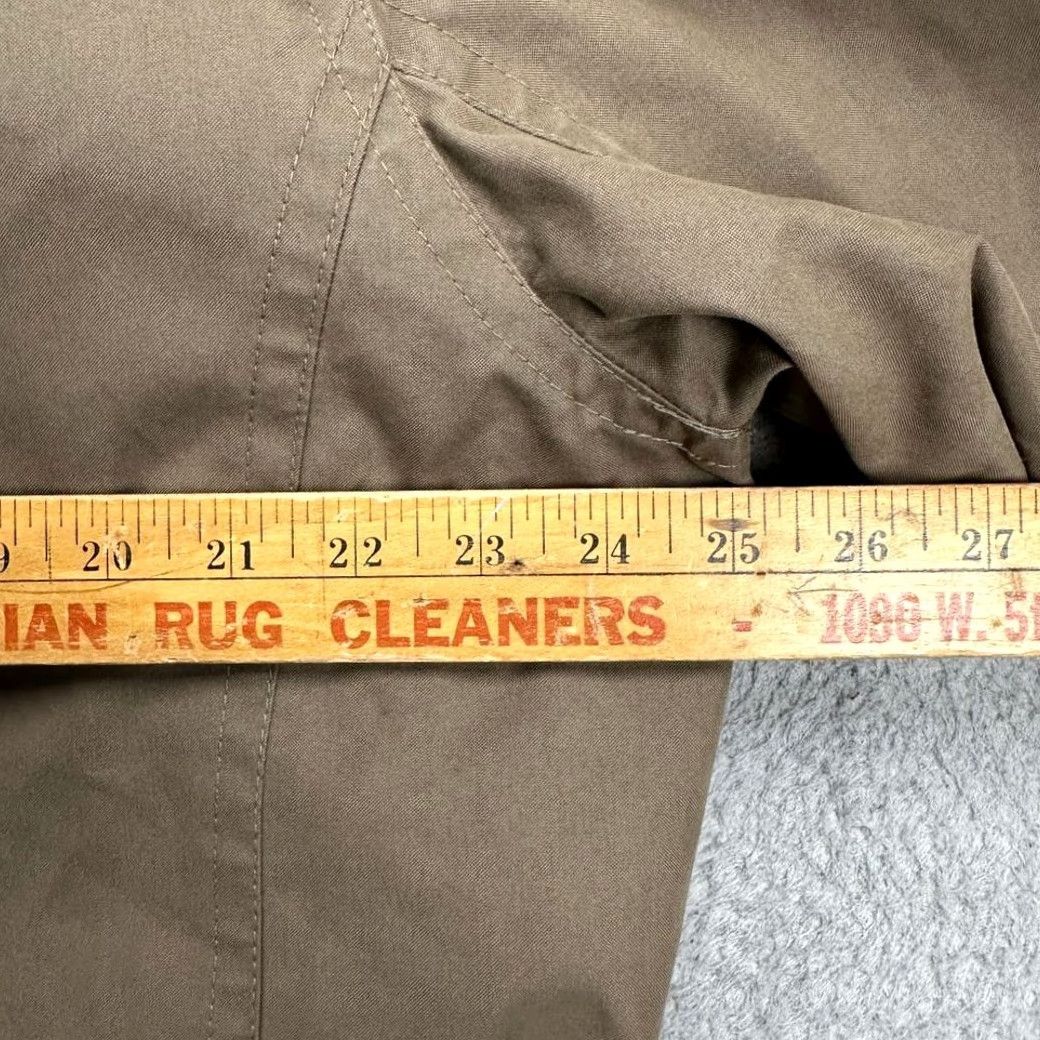 Vintage VINTAGE Territory Reserve Overcoat Mens Large Tan Flannel Lined Barn Trench Coat Belted Size US L / EU 52-54 / 3 - 7 Thumbnail