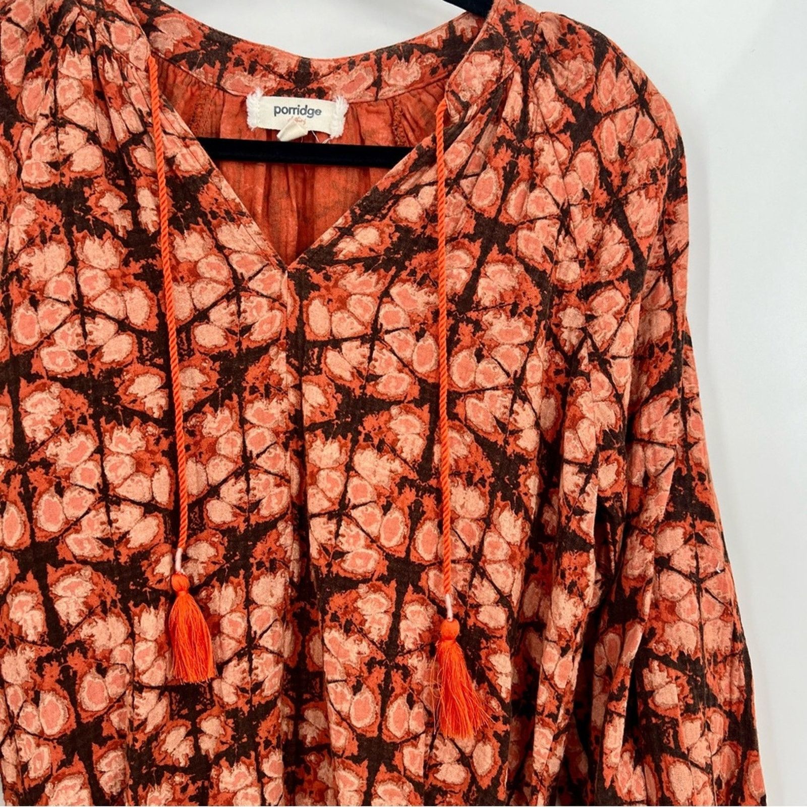 Anthropologie Anthropologie Porridge Elisabeth Peasant Blouse Puff Sleeve Size S / US 4 / IT 40 - 3 Thumbnail