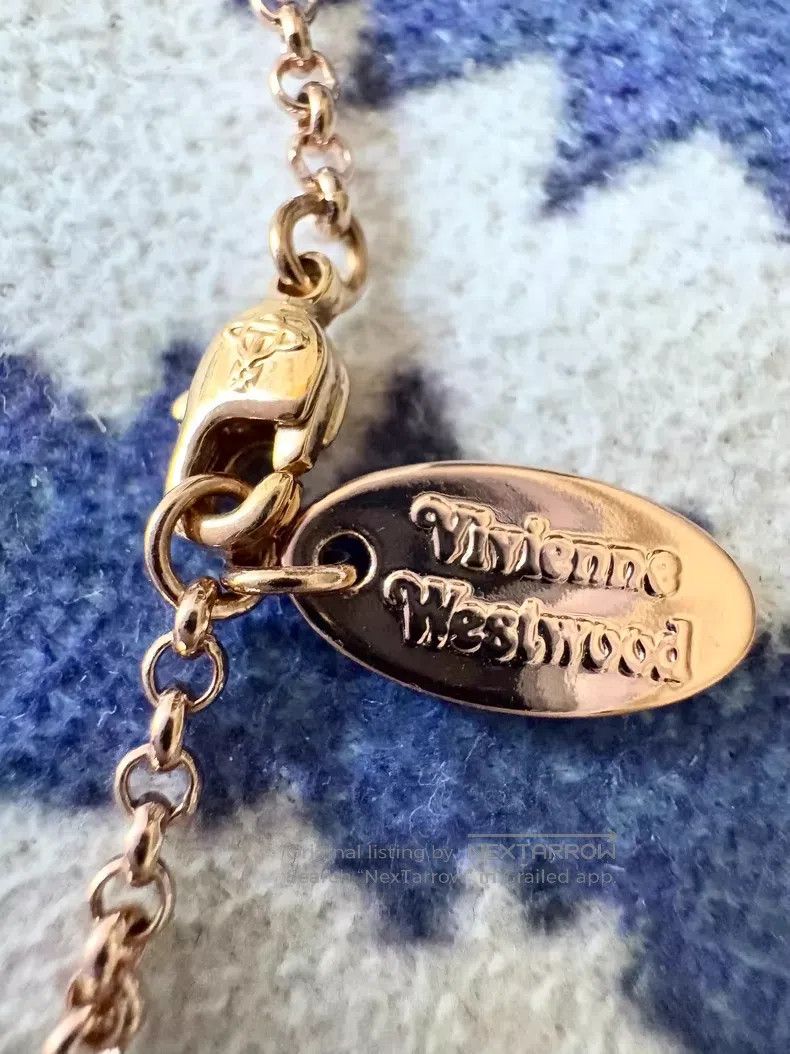 Vivienne Westwood Vivienne Westwood Purple Red Braided Saturn Necklace Size ONE SIZE - 7 Thumbnail