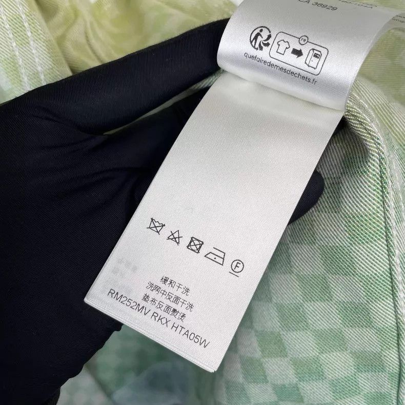 Louis Vuitton Louis Vuitton SS25 Green Gradient Checker Denim Jacket Size US S / EU 44-46 / 1 - 9 Thumbnail