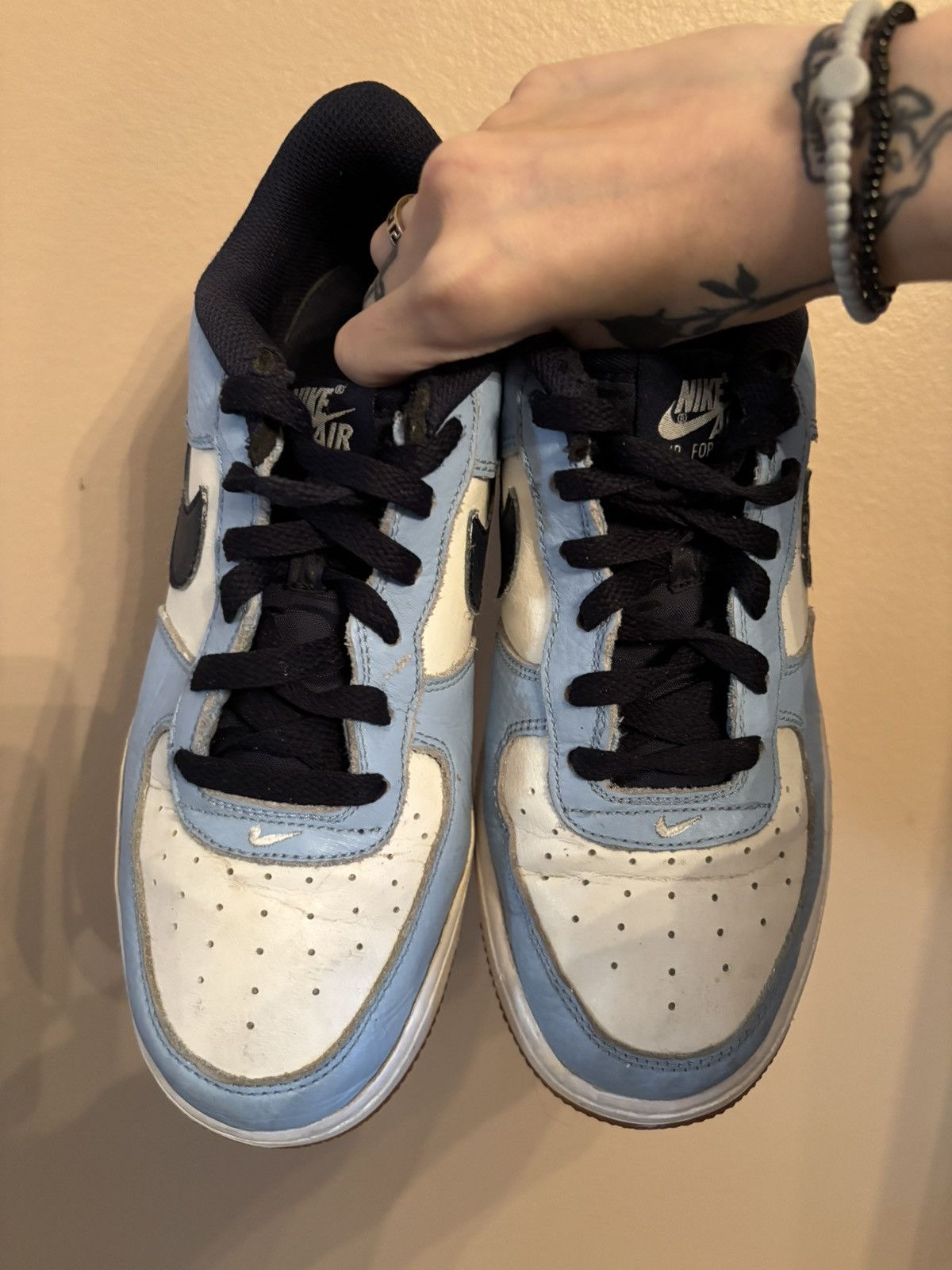 Nike Nike Air Force 1 Premium GS 'Light Blue' Size US 7 / EU 40 - 3 Thumbnail