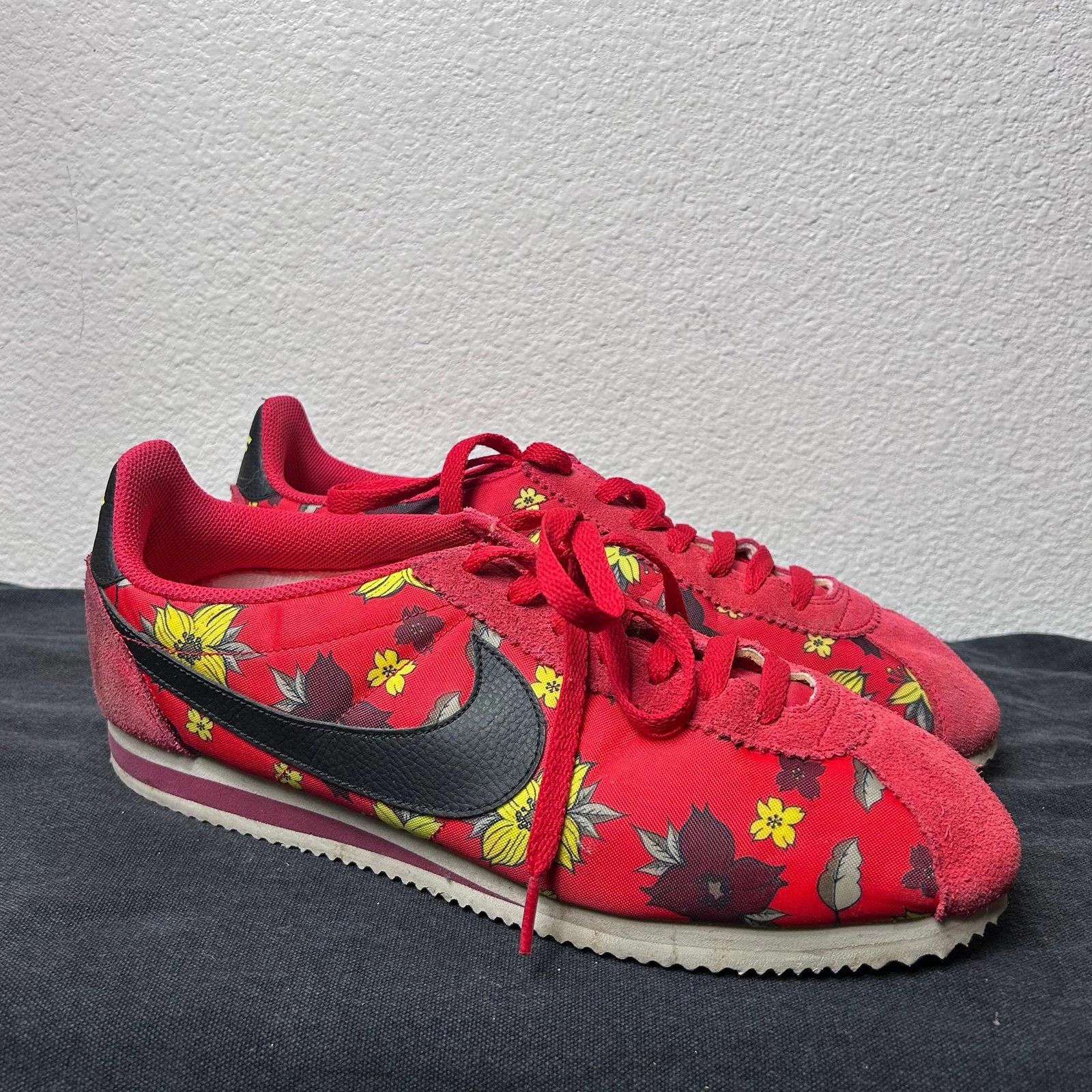 Nike Nike Classic Cortez Nylon QS “Floral” – University Red Size US 12 / EU 45 - 3 Thumbnail