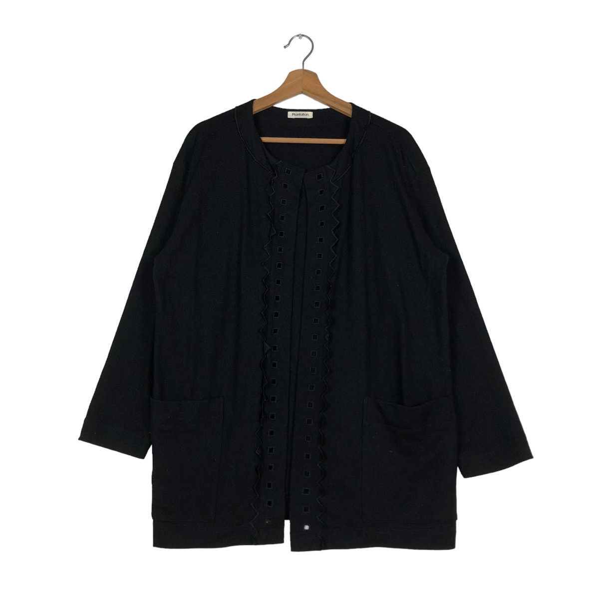 Issey Miyake 🔥VINTAGE ISSEY MIYAKE PLANTATION BLOUSE RICH BLACK Size M / US 6-8 / IT 42-44 - 3 Thumbnail