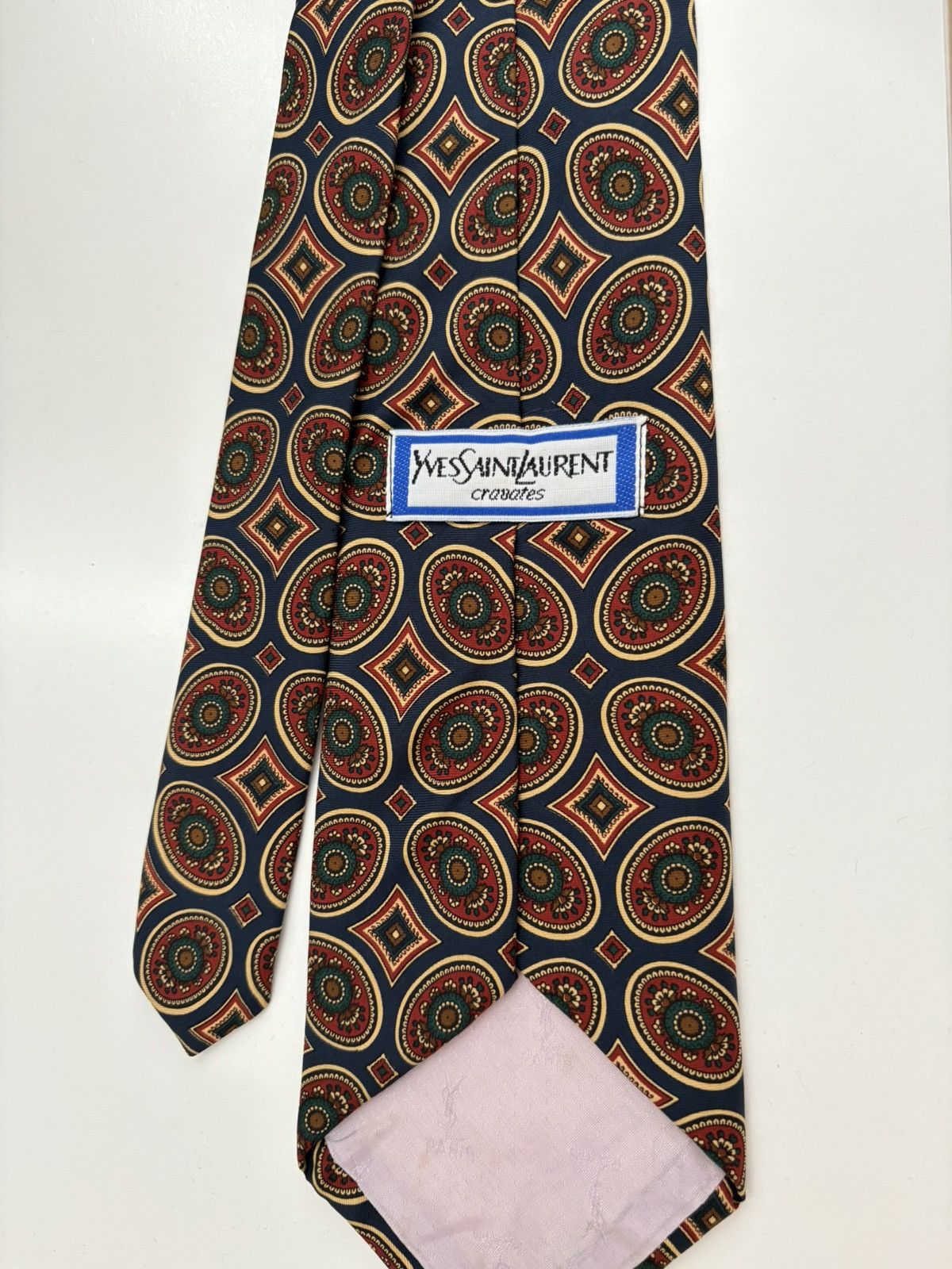 Vintage Vintage Yves Saint Laurent Silk Tie Size ONE SIZE - 1 Thumbnail
