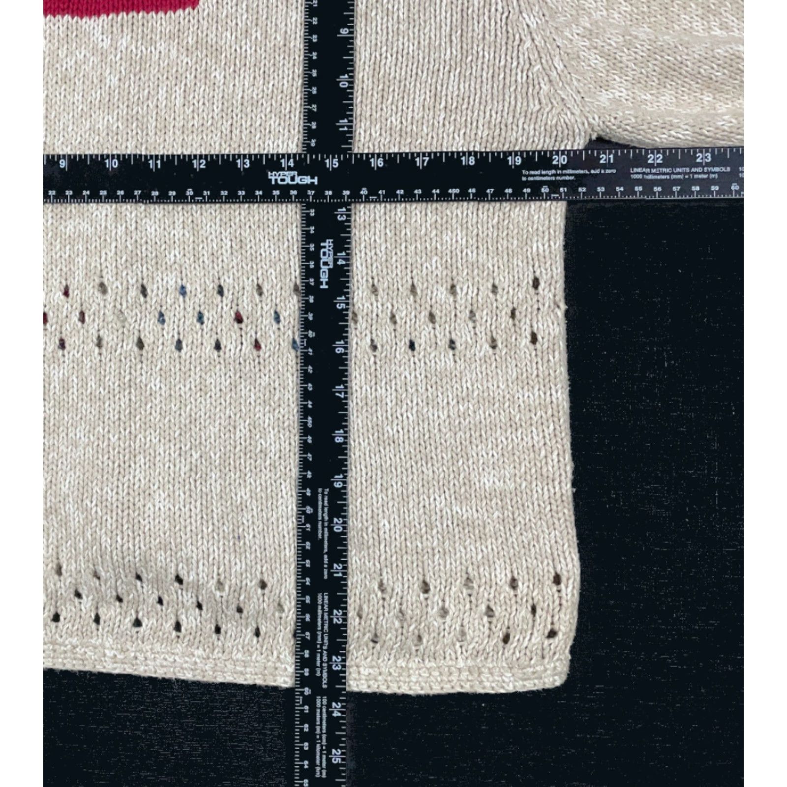 Vintage Christopher & Banks Women's Cardigan Sweater L Beige Hand Embroidered Leaf Knit Casual 90s Outdoor Size L / US 10 / IT 46 - 7 Thumbnail