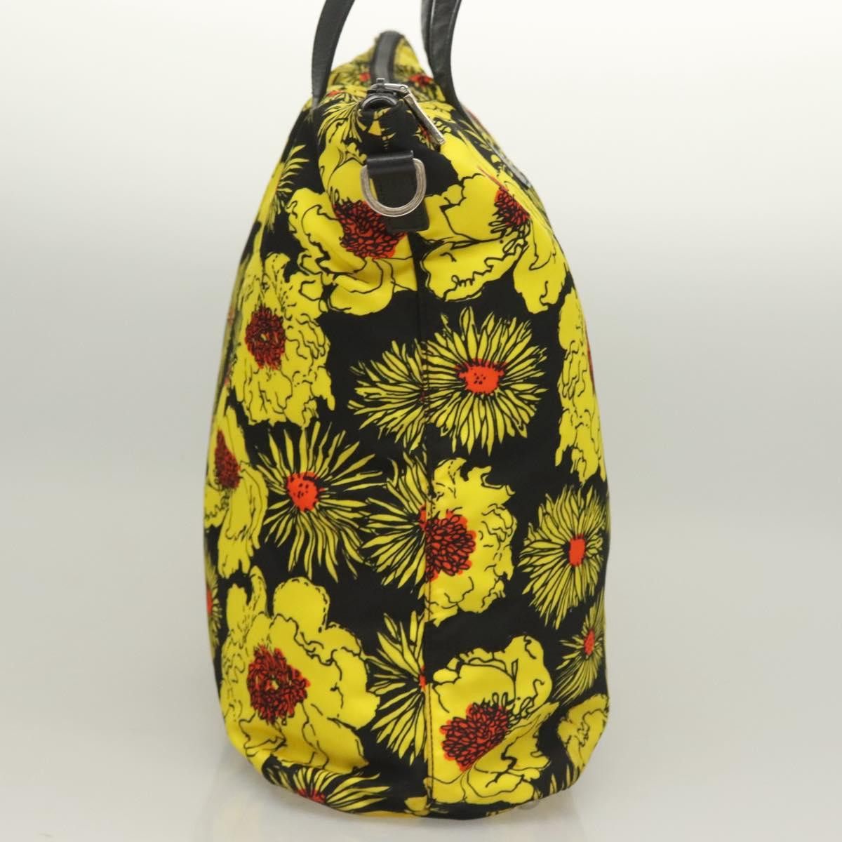 Prada PRADA Hand Bag Nylon Yellow Silver Size ONE SIZE - 5 Thumbnail