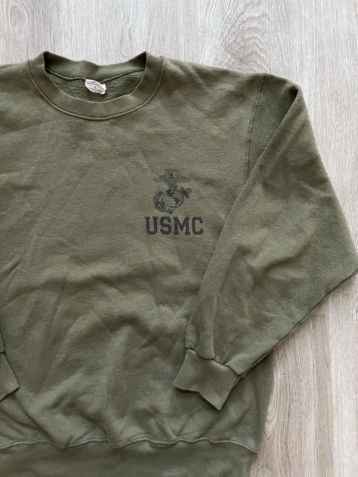 Vintage Vintage 90s USMC US Military Crewneck Sweatshirt Size US S / EU 44-46 / 1 - 4 Thumbnail