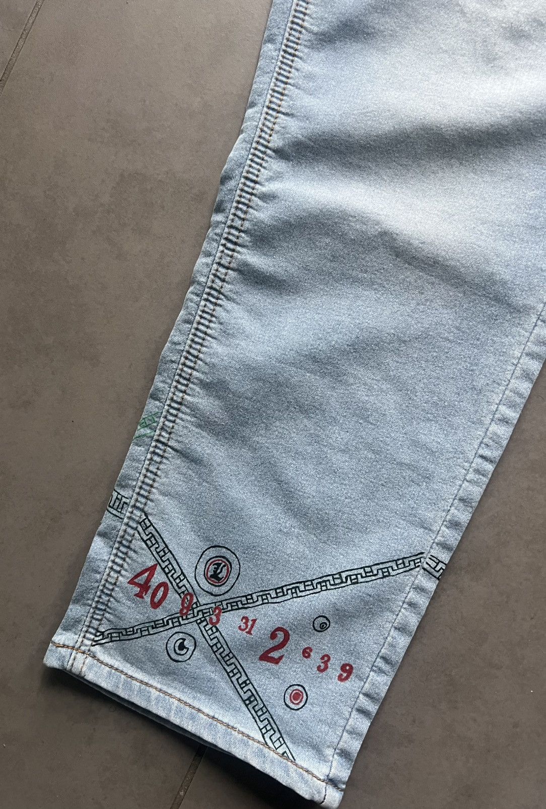 Anime × Vintage BRAND NEW DEATH NOTE Jeans (handmade) Size US 32 / EU 48 - 5 Thumbnail