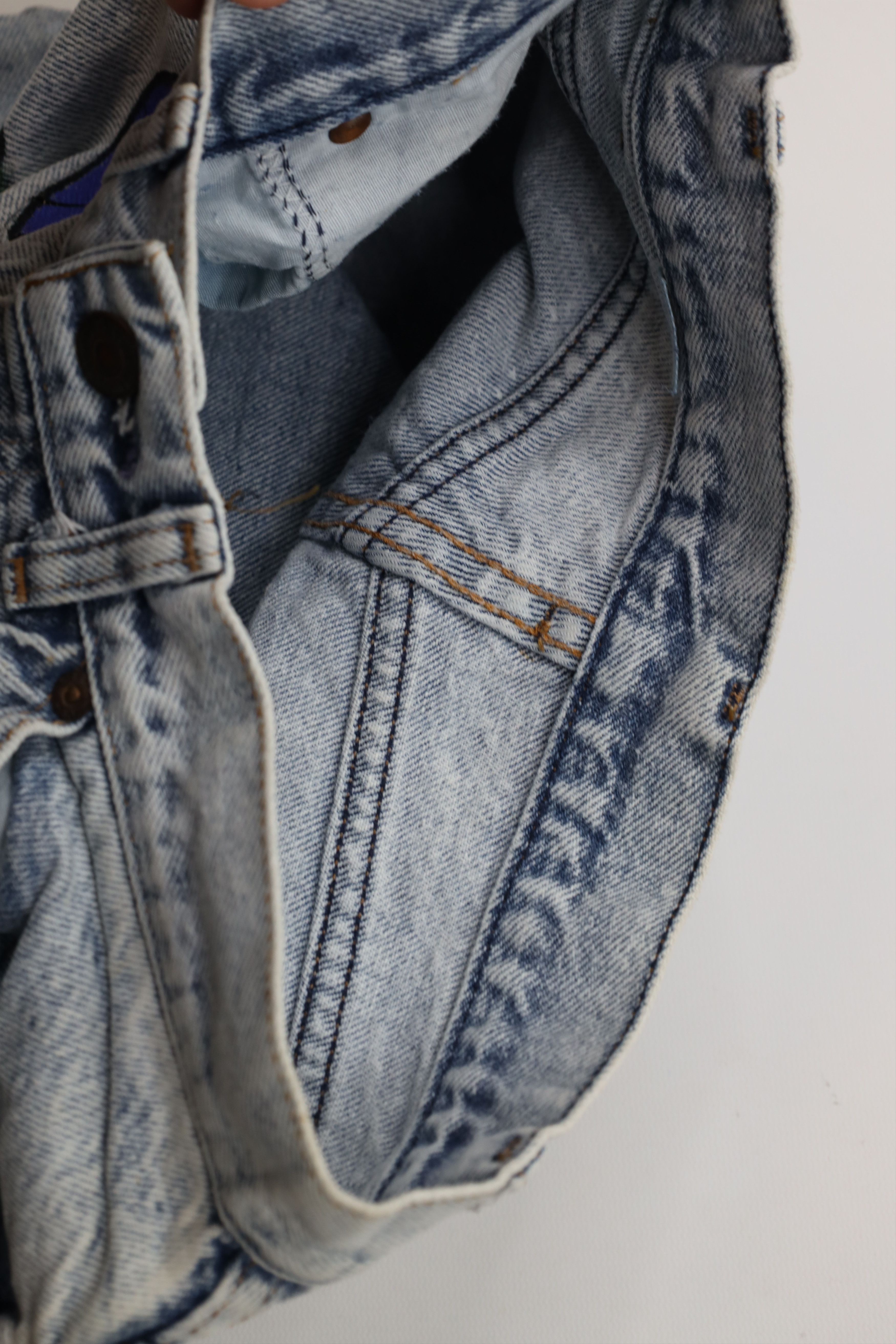 Levi's Vintage 70s 80s Levis Free Speech Acid Wash Shorts USA Size 26" / US 2 / IT 38 - 7 Thumbnail