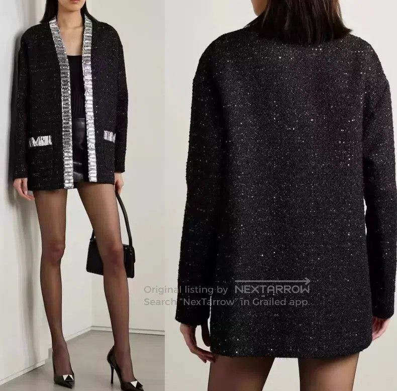 Valentino Valentino V-neck sequin cardigan jacket Size XS / US 0-2 / IT 36-38 - 9 Thumbnail