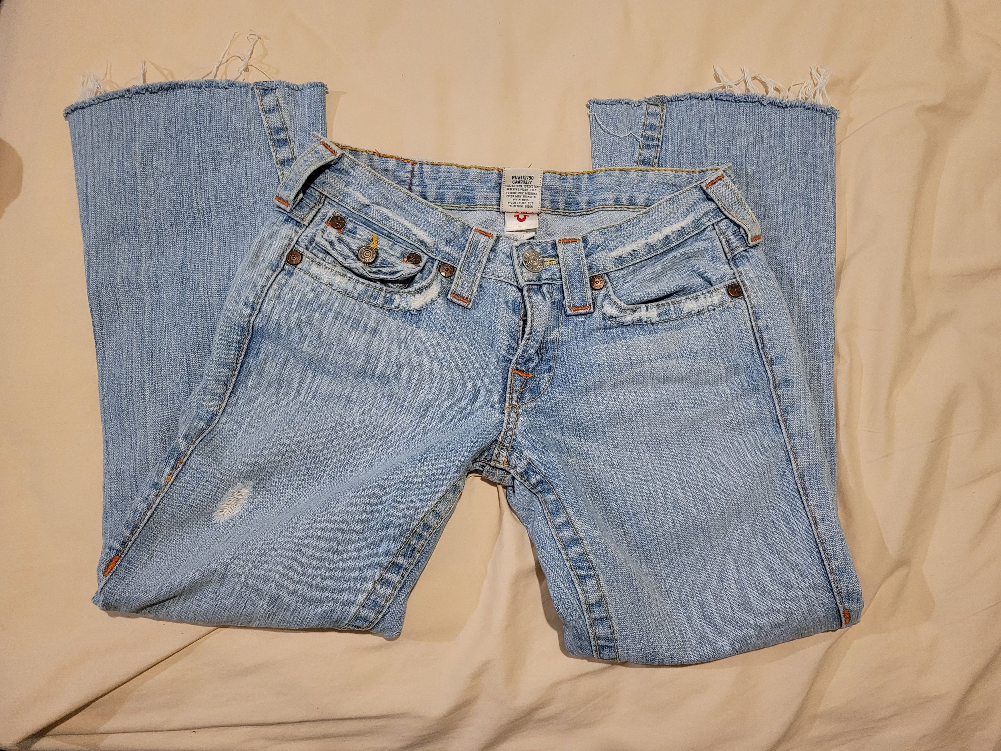 True Religion True Religion Joey Low Rise Flare Jeans Size 26" / US 2 / IT 38 - 2 Thumbnail