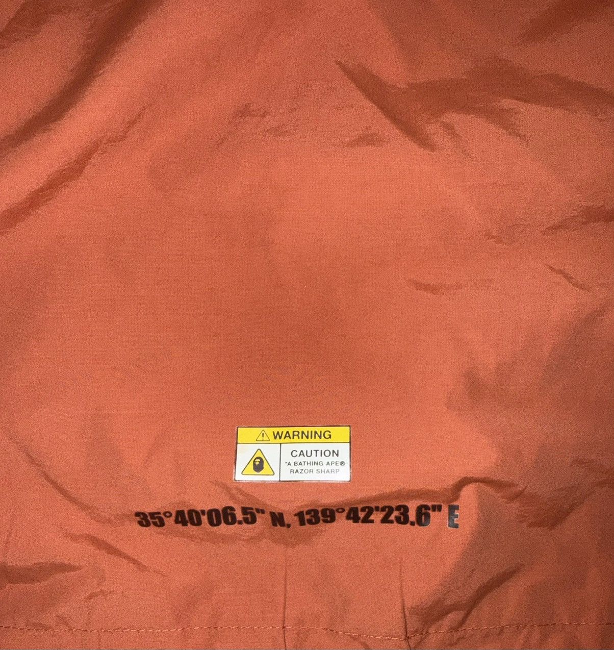 Bape BAPE Orange Anorak – XL (Fits Like L) Size US XL / EU 56 / 4 - 7 Thumbnail