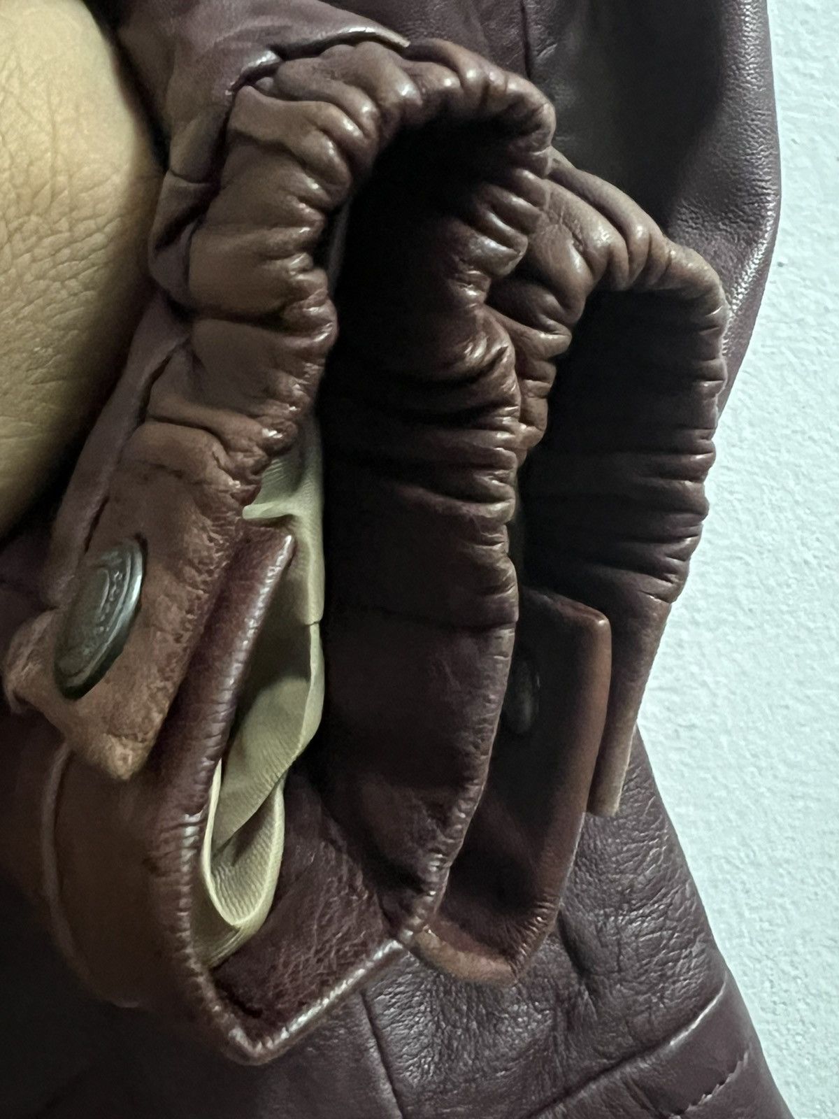 Coach Coach biker jacket sheepskin leather brown xs Size US XS / EU 42 / 0 - 7 Thumbnail